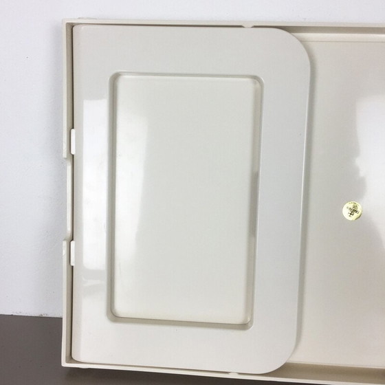 Image 1 of Plateau de lit vintage en plastique blanc par Luigi Massoni pour Guzzini, Italie 1980