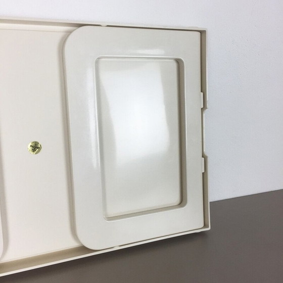 Image 1 of Plateau de lit vintage en plastique blanc par Luigi Massoni pour Guzzini, Italie 1980