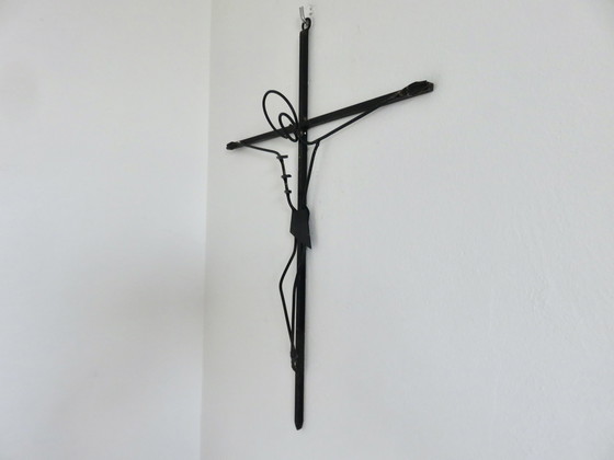 Image 1 of Crucifix, En Fer Forgé, Travail Français, 1960