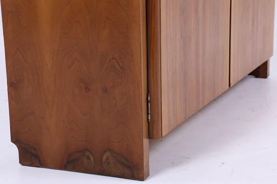 Image 1 of Hellerau Commode années 60 | Mid Century Armoire 617 | A Entrée Vintage Rangement Rétro 70 en noyer Rangement en bois