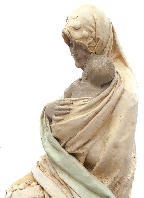 Image 1 of "Vierge À L'Enfant" Par A. Maeterlinck-Lefebvre