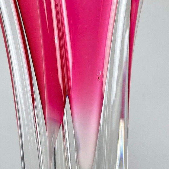 Image 1 of Vase en verre d'art vintage par Josef Hospodka pour Chribska Glassworks, 1960s