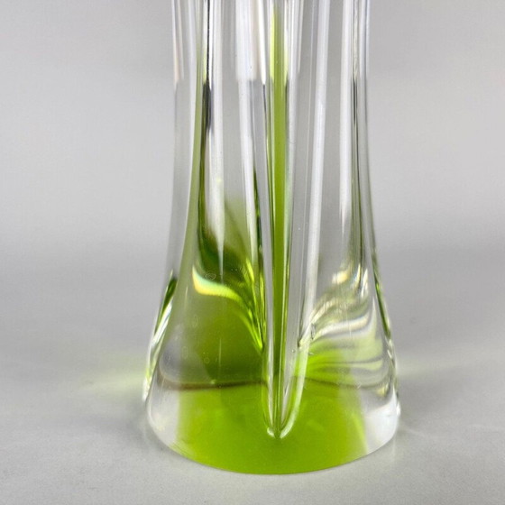 Image 1 of Vase en verre d'art vintage par Josef Hospodka pour Chribska Glassworks, 1960s