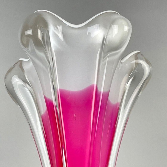 Image 1 of Vase en verre d'art vintage par Josef Hospodka pour Chribska Glassworks, 1960s