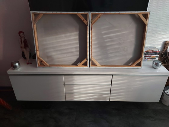 Image 1 of Deux tableaux modernes en diptyque 3D