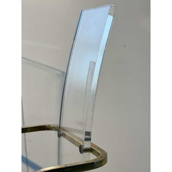 Image 1 of Ensemble de 4 chaises vintage en lucite, 1970