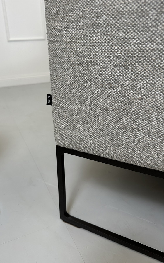 Image 1 of Cor Mell Canapé design Gris 3 places + pouf