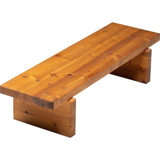 Banc vintage en pin "Bamse" par Roland Wilhelmsson pour Karl Andersson et Söner, Suède 1971