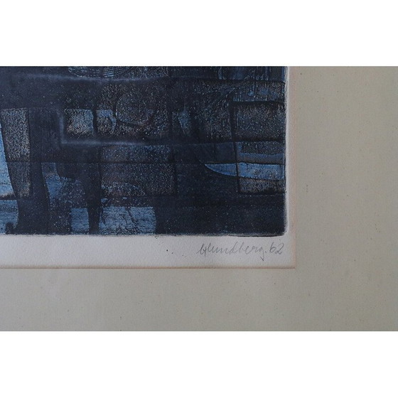 Image 1 of Peinture ancienne de Bertil Lundberg, 1962