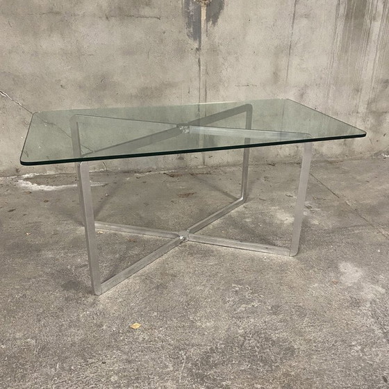Image 1 of Console vintage en aluminium par Michel Boyer pour Rouve