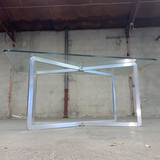 Image 1 of Console vintage en aluminium par Michel Boyer pour Rouve