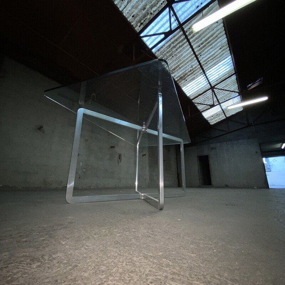 Image 1 of Console vintage en aluminium par Michel Boyer pour Rouve