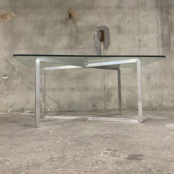Image 1 of Console vintage en aluminium par Michel Boyer pour Rouve