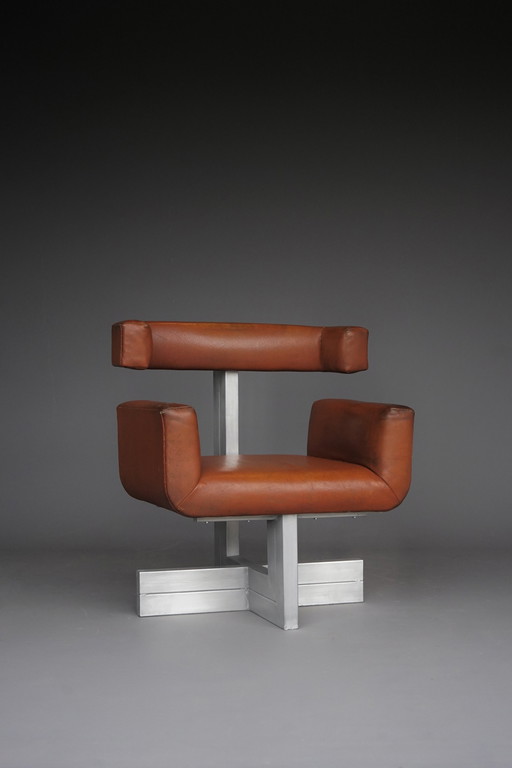 Chaise d'appoint brutaliste, 1960S