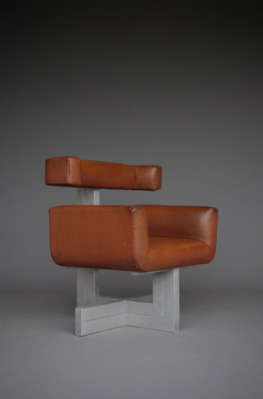 Chaise d'appoint brutaliste, 1960S