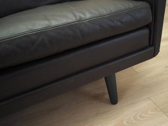 Image 1 of Canapé en cuir marron, Design danois, 1960S, Designer : Aage Christiansen, Manufacture : Erhardsen & Andersen