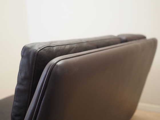 Image 1 of Canapé en cuir marron, Design danois, 1960S, Designer : Aage Christiansen, Manufacture : Erhardsen & Andersen