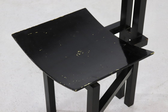 Image 1 of Chaise d'appoint vintage constructiviste à haut dossier