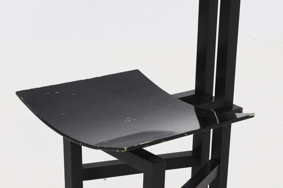 Image 1 of Chaise d'appoint vintage constructiviste à haut dossier