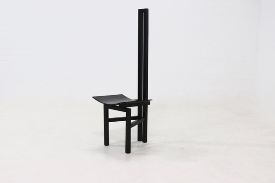 Image 1 of Chaise d'appoint vintage constructiviste à haut dossier