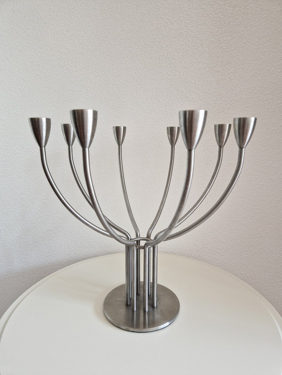 Image 1 of Chandelier design à 8 branches (2 pièces) Designstudio K. & M. Hagberg