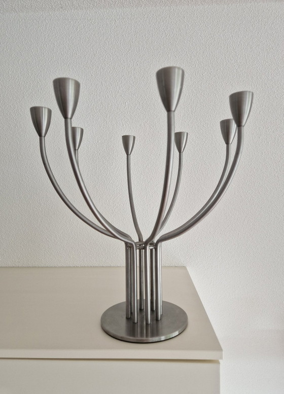 Image 1 of Chandelier design à 8 branches (2 pièces) Designstudio K. & M. Hagberg