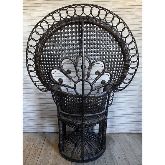 Image 1 of Fauteuil en rotin Emmanuelle, 1970