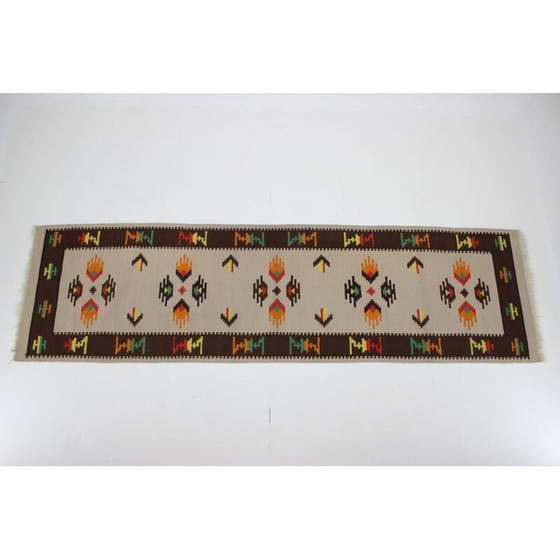 Image 1 of Tapis Kilim vintage en laine 1960