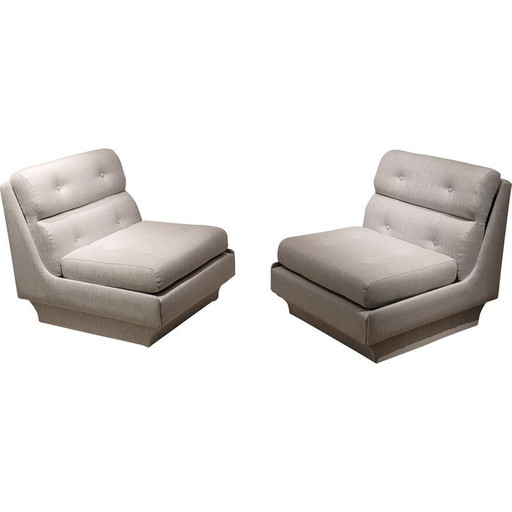 Paire de fauteuils Airborne vintage, France 1970