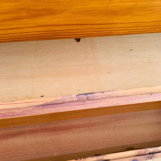 Image 1 of Coffre vintage en pin à 3 tiroirs