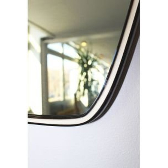 Image 1 of Miroir vintage noir et blanc, 1960