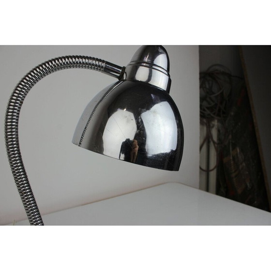 Image 1 of Lampe de table chromée vintage, Tchécoslovaquie 1950