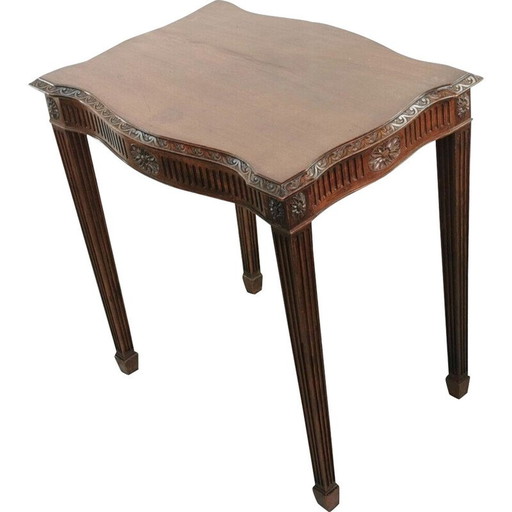 Table basse vintage en acajou