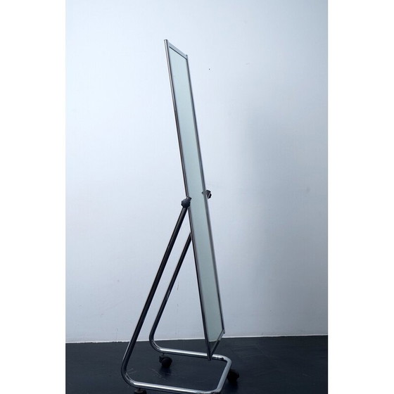 Image 1 of Miroir vintage en acier chromé et verre par Boden Spiegel et Co, Allemagne 1970
