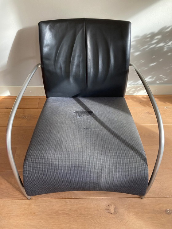 Image 1 of 2x Fauteuil Montis Lomas cuir/tissu