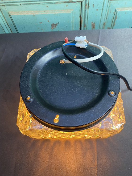 Image 1 of Plafonnier ou lampe murale Vintage Bell en verre