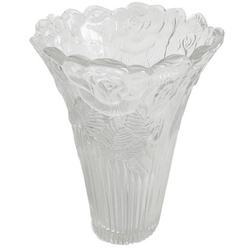 Vase vintage italien en verre Borgonovo 1950s