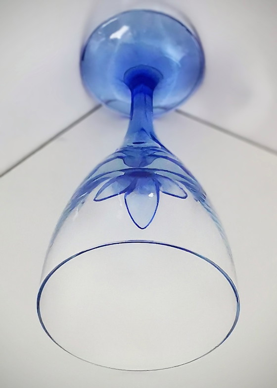 Image 1 of Bormioli Rocco Verres à vin bleu saphir 2X