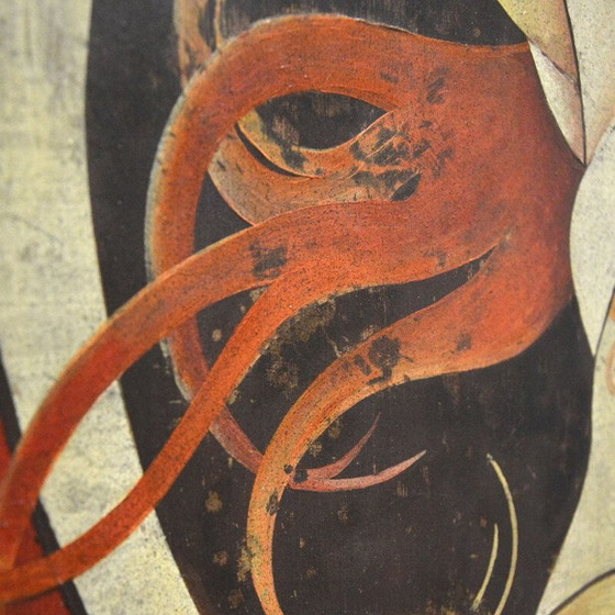 Image 1 of Grande Brasserie Alsacienne" en tôle peinte Art Déco, 1920