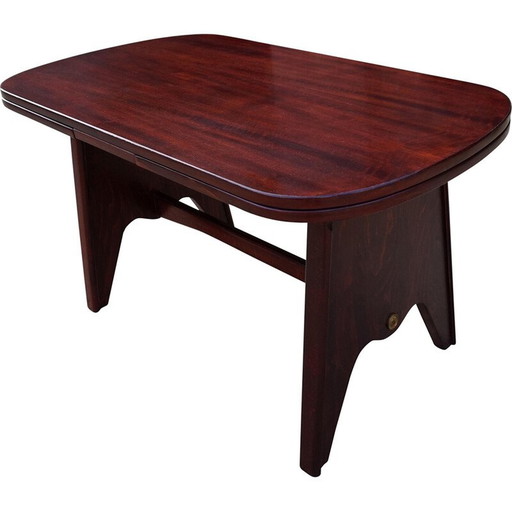 Table de salle à manger extensible vintage en acajou