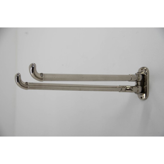 Image 1 of Porte-manteau vintage art déco en nickel, 1920