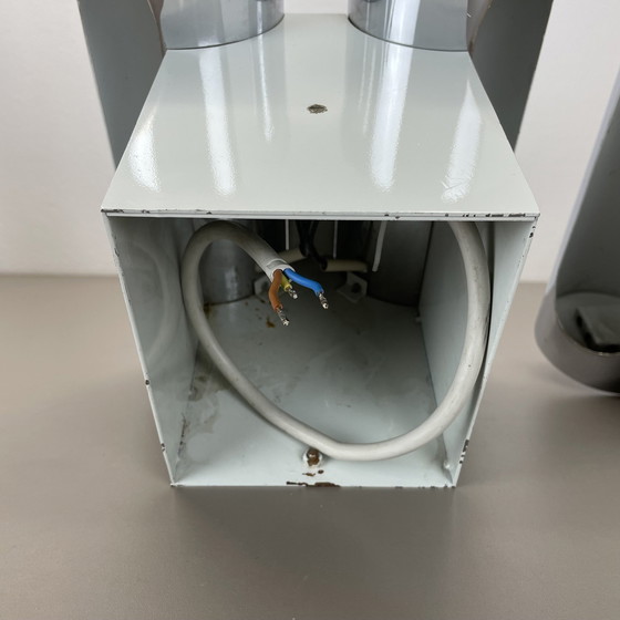 Image 1 of Lot de 2 appliques modernistes Xxl 30Cm Atomic Space Age Chromed, Allemagne 1970S