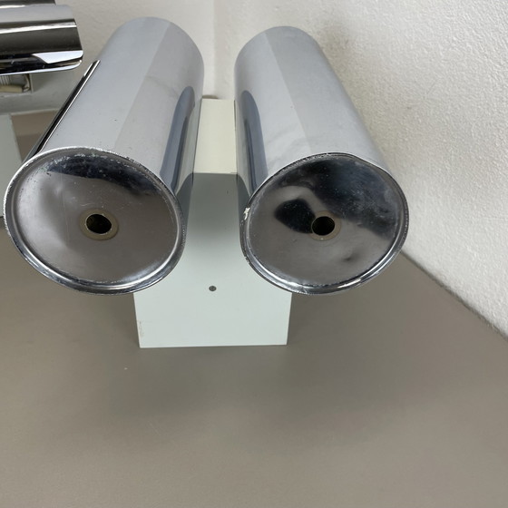 Image 1 of Lot de 2 appliques modernistes Xxl 30Cm Atomic Space Age Chromed, Allemagne 1970S