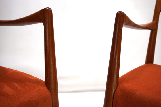 Image 1 of Ensemble de 2 chaises Gustav Bahus Bambi en teck par Rolf Rastad & Adolf Relling, 1960