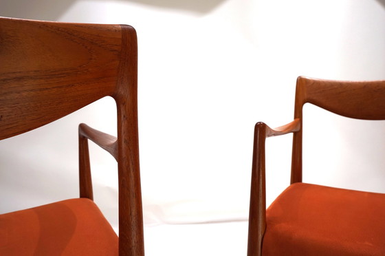 Image 1 of Ensemble de 2 chaises Gustav Bahus Bambi en teck par Rolf Rastad & Adolf Relling, 1960