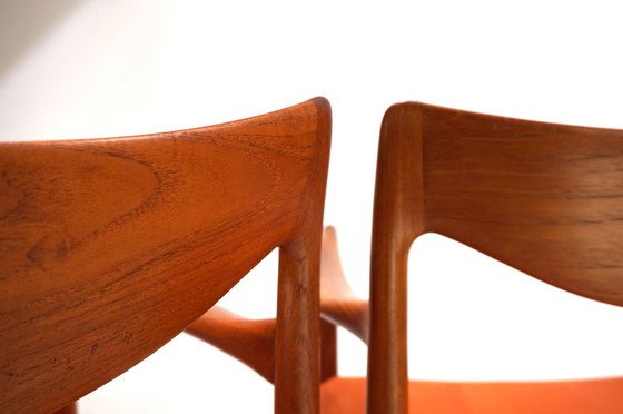 Image 1 of Ensemble de 2 chaises Gustav Bahus Bambi en teck par Rolf Rastad & Adolf Relling, 1960