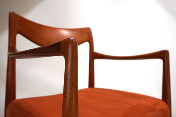 Image 1 of Ensemble de 2 chaises Gustav Bahus Bambi en teck par Rolf Rastad & Adolf Relling, 1960