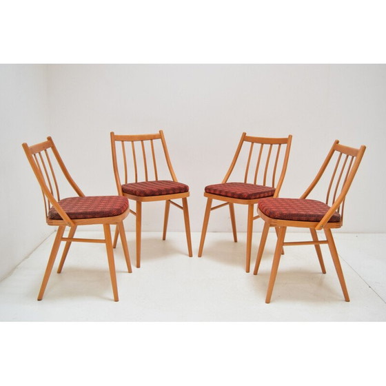 Image 1 of Ensemble de 4 chaises de salle à manger Mid-century By Antonín Šuman 1980