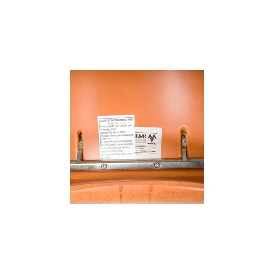 Image 1 of Vintage Mart Mprn_1 fauteuil de salon en cuir marron par Antonio Citterio pour BandB Italia