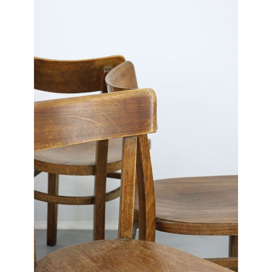Image 1 of Paire de chaises de salle à manger Thonet régulières d'époque